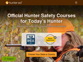 'hunter-ed.com' screenshot