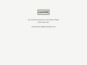 'hunterboots.com' screenshot