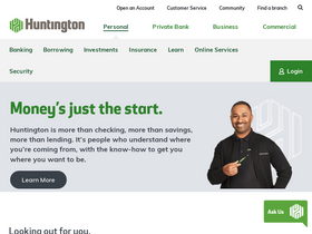 'huntington.com' screenshot