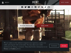 'huntshowdown.com' screenshot