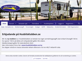 'husbilsklubben.se' screenshot