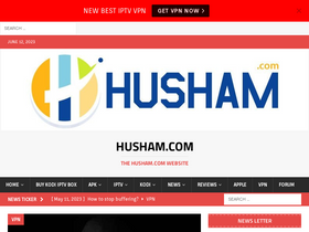 'husham.com' screenshot