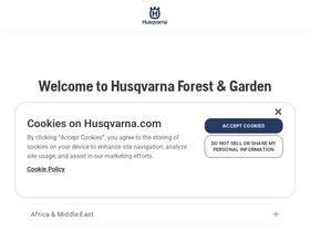 'husqvarna.com' screenshot