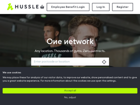 'hussle.com' screenshot