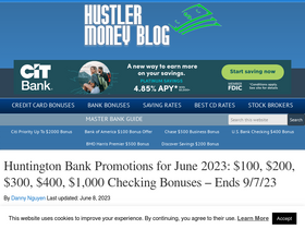 'hustlermoneyblog.com' screenshot