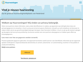 'huurwoningen.nl' screenshot