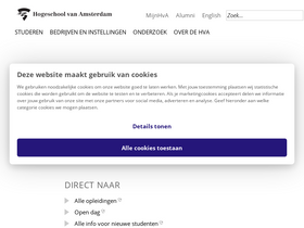 'hva.nl' screenshot