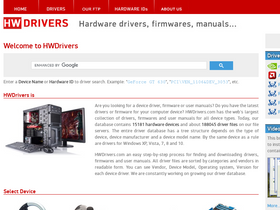 'hwdrivers.com' screenshot