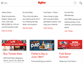 'hy-vee.com' screenshot
