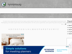 'hymnlyrics.org' screenshot