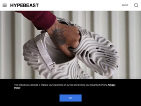'hypebeast.com' screenshot