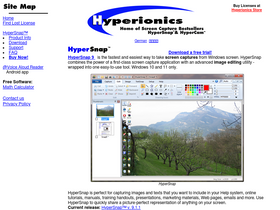 'hyperionics.com' screenshot