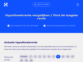 'hypotheekrente.nl' screenshot