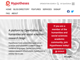 'hypotheses.org' screenshot