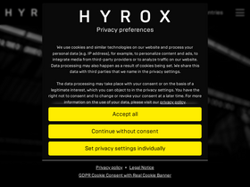 'hyrox.com' screenshot