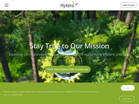 'hytera.com' screenshot