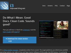 'i3wm.org' screenshot