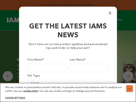 'iams.com' screenshot