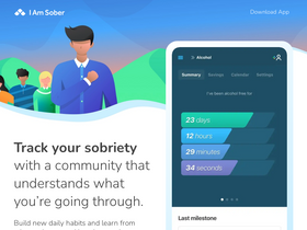 'iamsober.com' screenshot