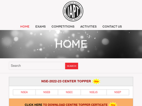 'iapt.org.in' screenshot