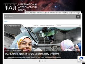 'iau.org' screenshot