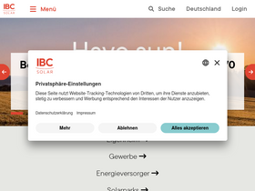 'ibc-solar.de' screenshot