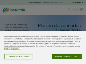'iberdrola.com' screenshot