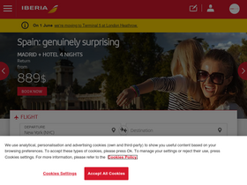 'iberia.com' screenshot