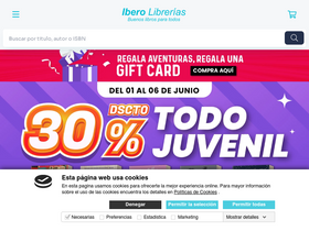 'iberolibrerias.com' screenshot
