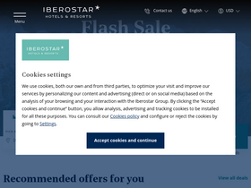 'iberostar.com' screenshot