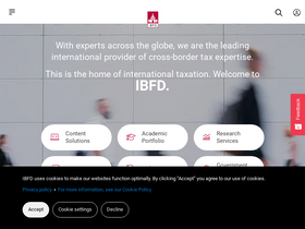 'ibfd.org' screenshot