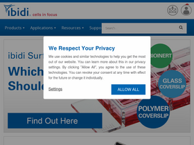 'ibidi.com' screenshot