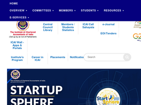 'icai.org' screenshot