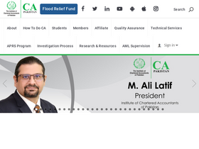 'icap.org.pk' screenshot