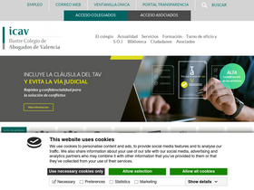 'icav.es' screenshot