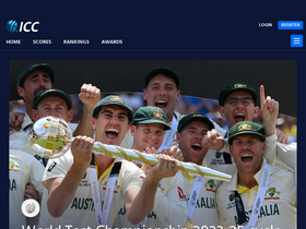 'icc-cricket.com' screenshot