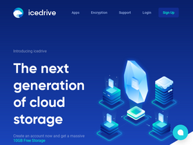 'icedrive.net' screenshot