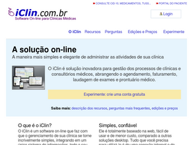'iclin.com.br' screenshot