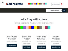 'icolorpalette.com' screenshot