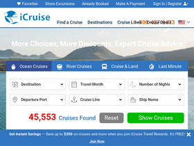 'icruise.com' screenshot