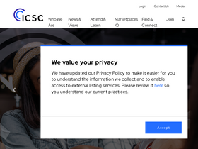 'icsc.com' screenshot