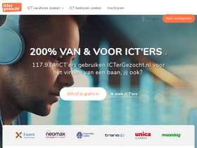 'ictergezocht.nl' screenshot