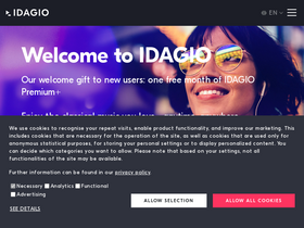 'idagio.com' screenshot