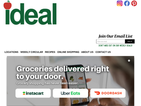 'idealfoodbaskets.com' screenshot