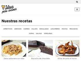'ideasparacocinar.com' screenshot