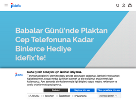 'idefix.com' screenshot