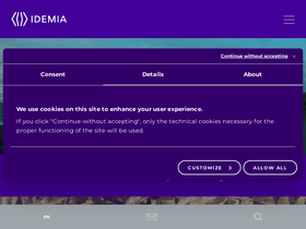 'idemia.com' screenshot