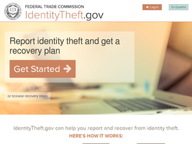 'identitytheft.gov' screenshot