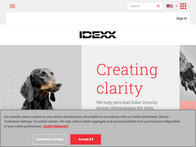 'idexx.com' screenshot