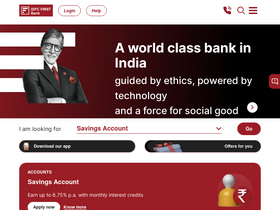 'idfcbank.com' screenshot
